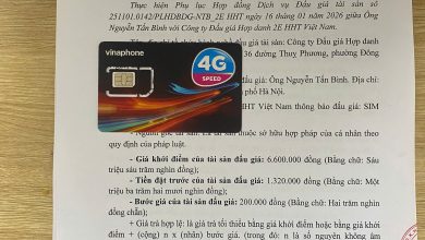 Photo of Công ty đấu giá hợp danh 2EHHT Việt Nam Thông báo đấu giá: SIM (số) điện thoại: 0888.69.79.39